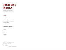 Tablet Screenshot of highrisephoto.com